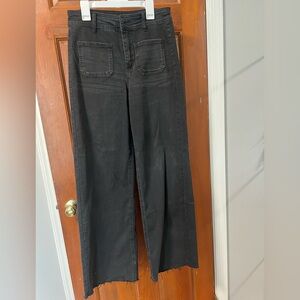 OAT New York Black High-Waisted Wide-Leg Jeans